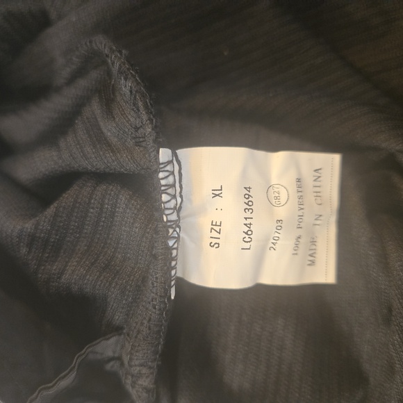 NWT Womens Lightweight Wide Leg Corduroy Overalls Black Size XL - Picture 6 of 6